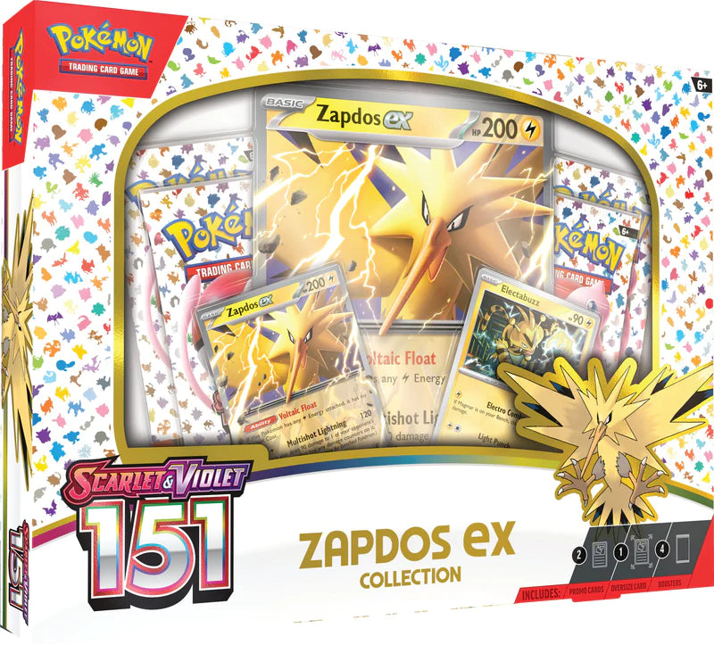 Pokemon Scarlet and Violet 151 Zapdos EX Collection